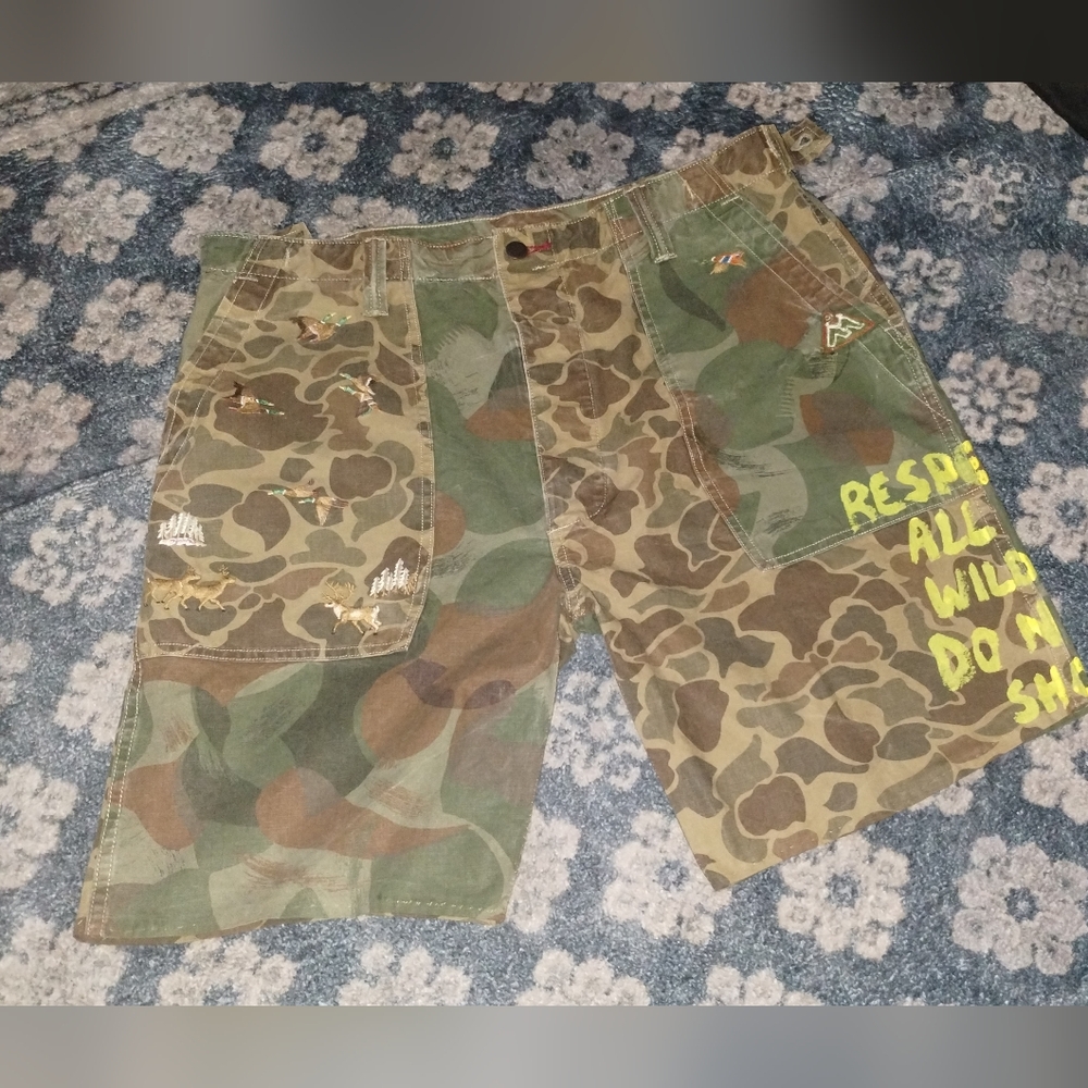 Polo Ralph Lauren Flat Front Patchwork Camouflage… - image 2